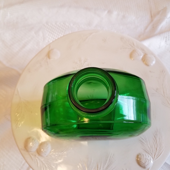 Vintage  Sunsweet Green Depression Glass Bottle - Picture 3 of 10